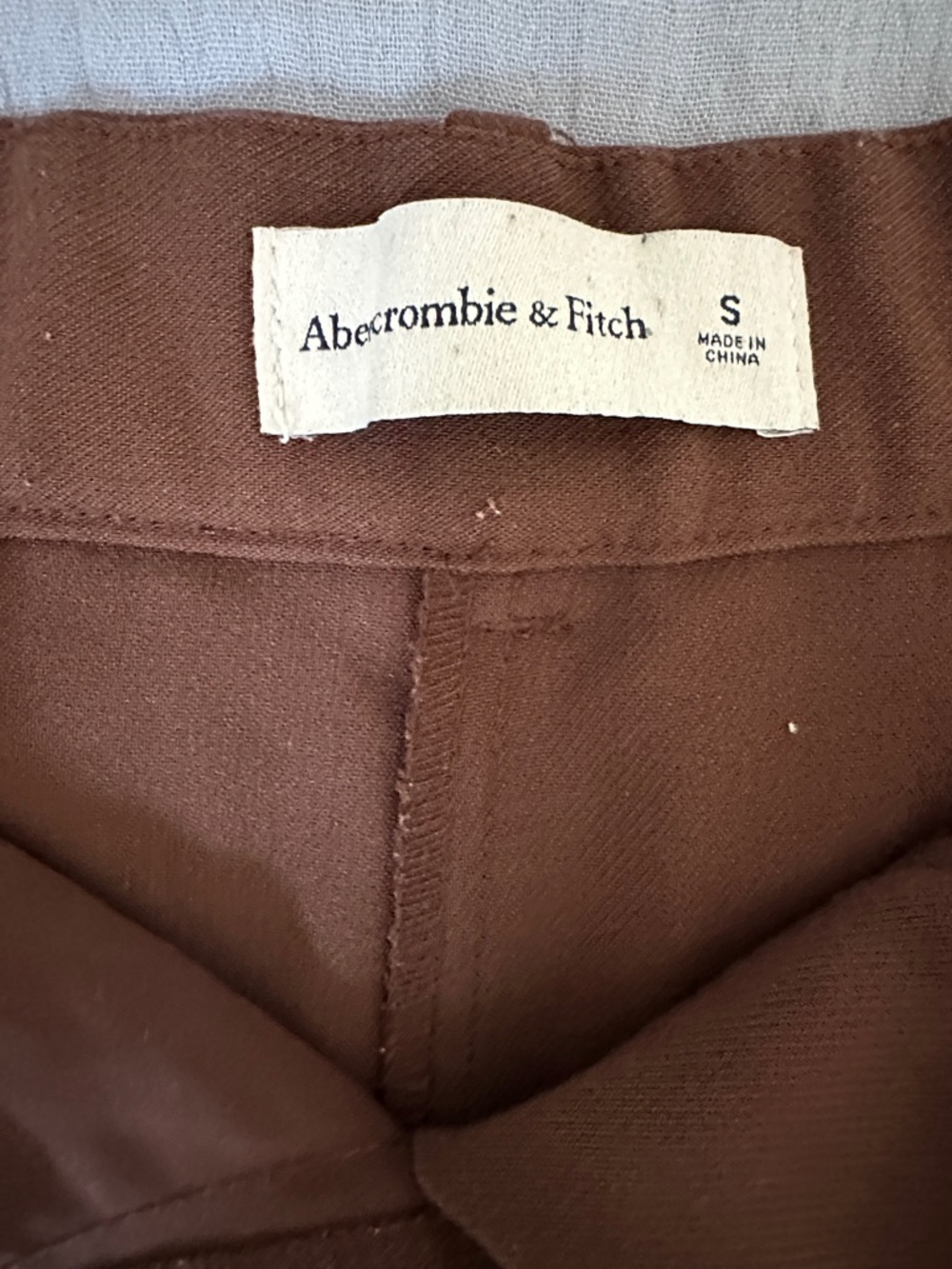 Abercrombie & Fitch Brown Tailored High-Rise Bermuda Shorts Size S - Picture 4 of 9
